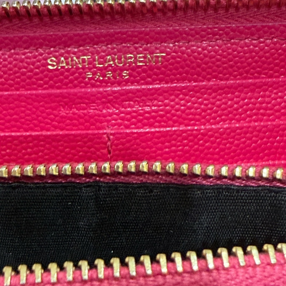Saint Laurent Pink Leather Wallet EUC. - Picture 3 of 16